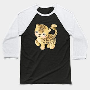 Cute cartoon leopard Baseball T-Shirt